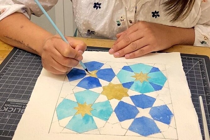 Drawing and Painting Class of Alhambra in Granada - The 3-Hour Flow, Sketch to Finished Design