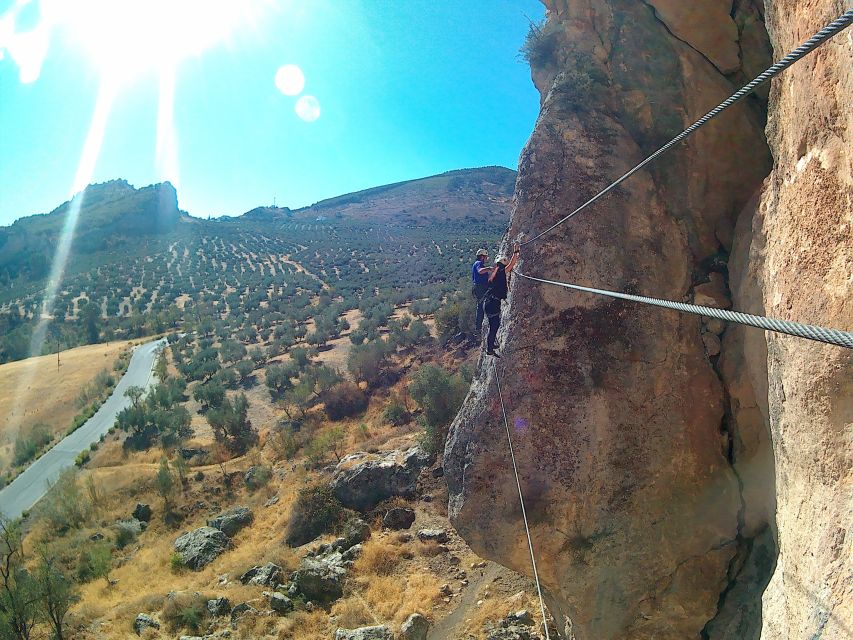 From Granada: 3-Hour Vía Ferrata in Moclín - The Obstacle Sequence: Tibetan Bridge, Monkey Pass, and a Tricky Crossing