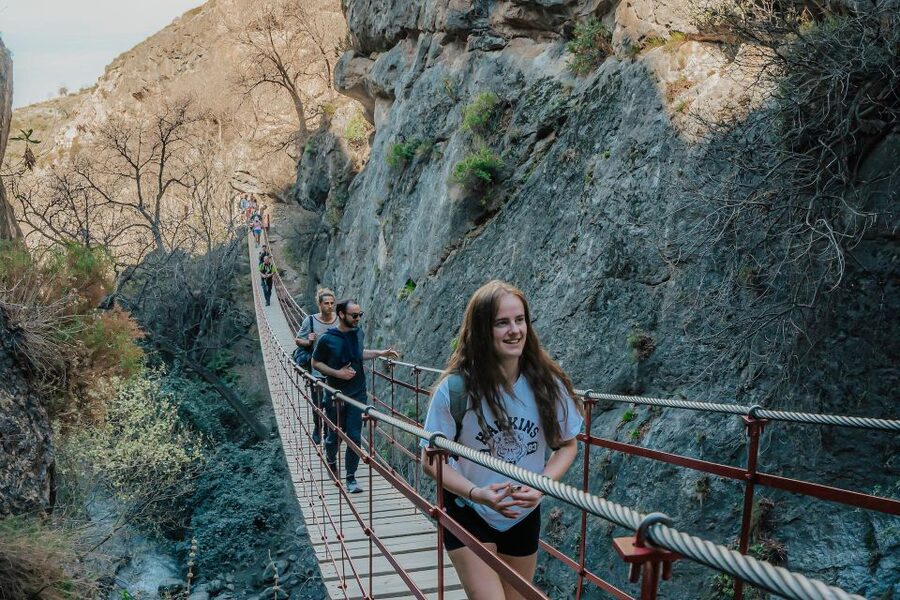 Granada: Los Cahorros Guided Afternoon Hiking Tour - Waterfalls and the Cueva de Las Palomas crawl: the fun, physical middle