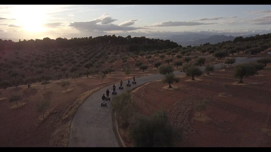 Granada: Mountains and Landscapes Off-Road Segway Tour - Slipping through the city center, then cutting into green park space near Alhambra