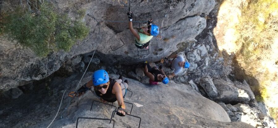 Granada: Via Ferrata Moclín with Transfers - Entering the route: what the 480 meters actually feels like