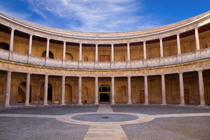 Guided tour to Alhambra with Generalife, Alcazaba and Carlos V - Stop 2: Palace of Carlos V, Facades, Courtyard, and What’s Actually Inside