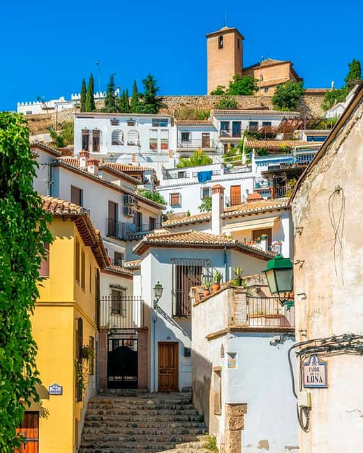 Tour Granada from its Origin; Albaicín - Plaza Nueva, Santa Ana Church, and the Real Chancillería area